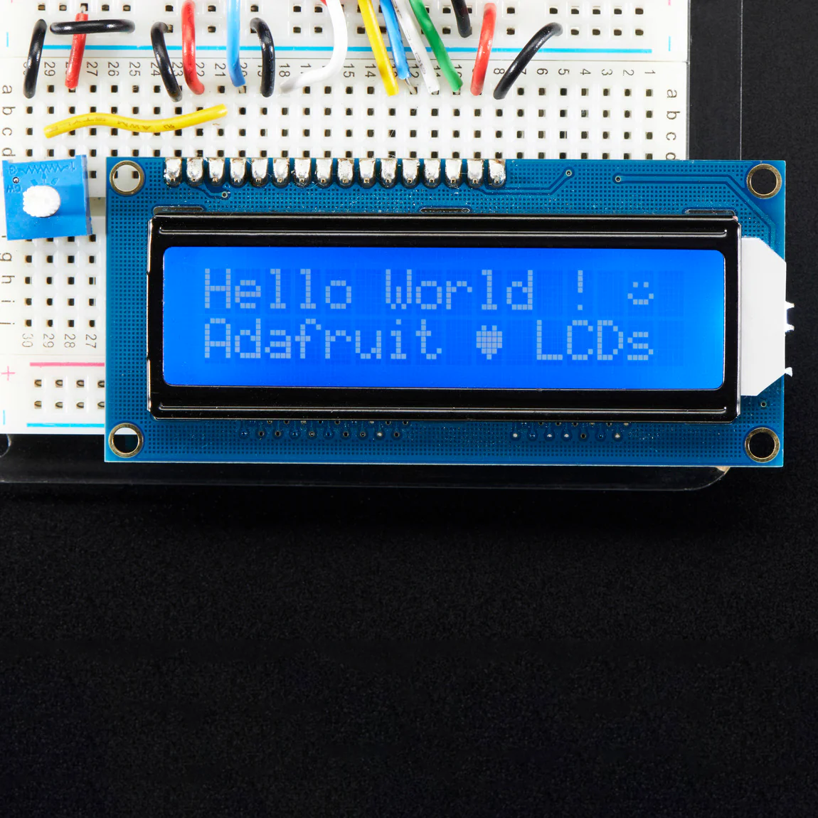 Standard LCD 16x2 + extras - white on blue - Image 3