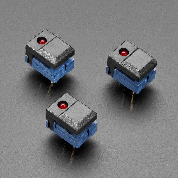 Step Switch with LED - Three Pack with Red LED - PB86 - Image 6