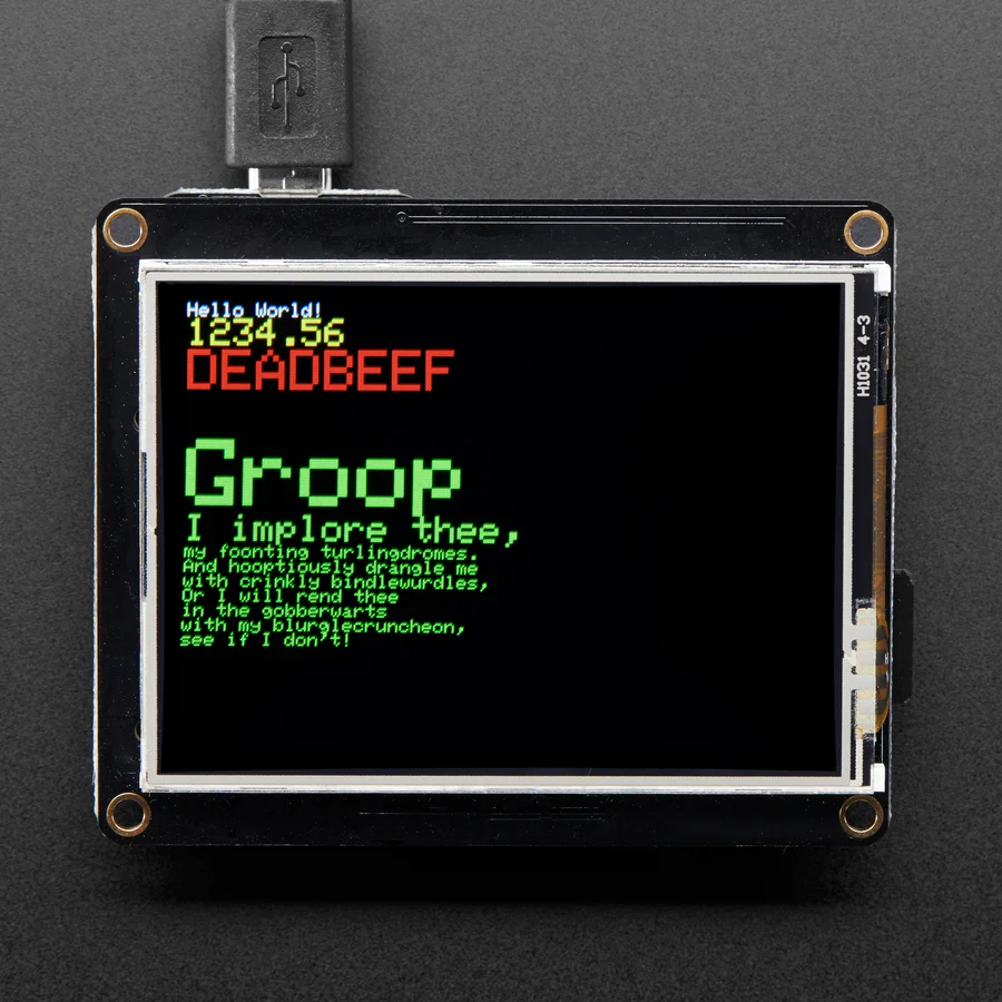 TFT FeatherWing - 2.4" 320x240 Touchscreen For All Feathers - Image 7