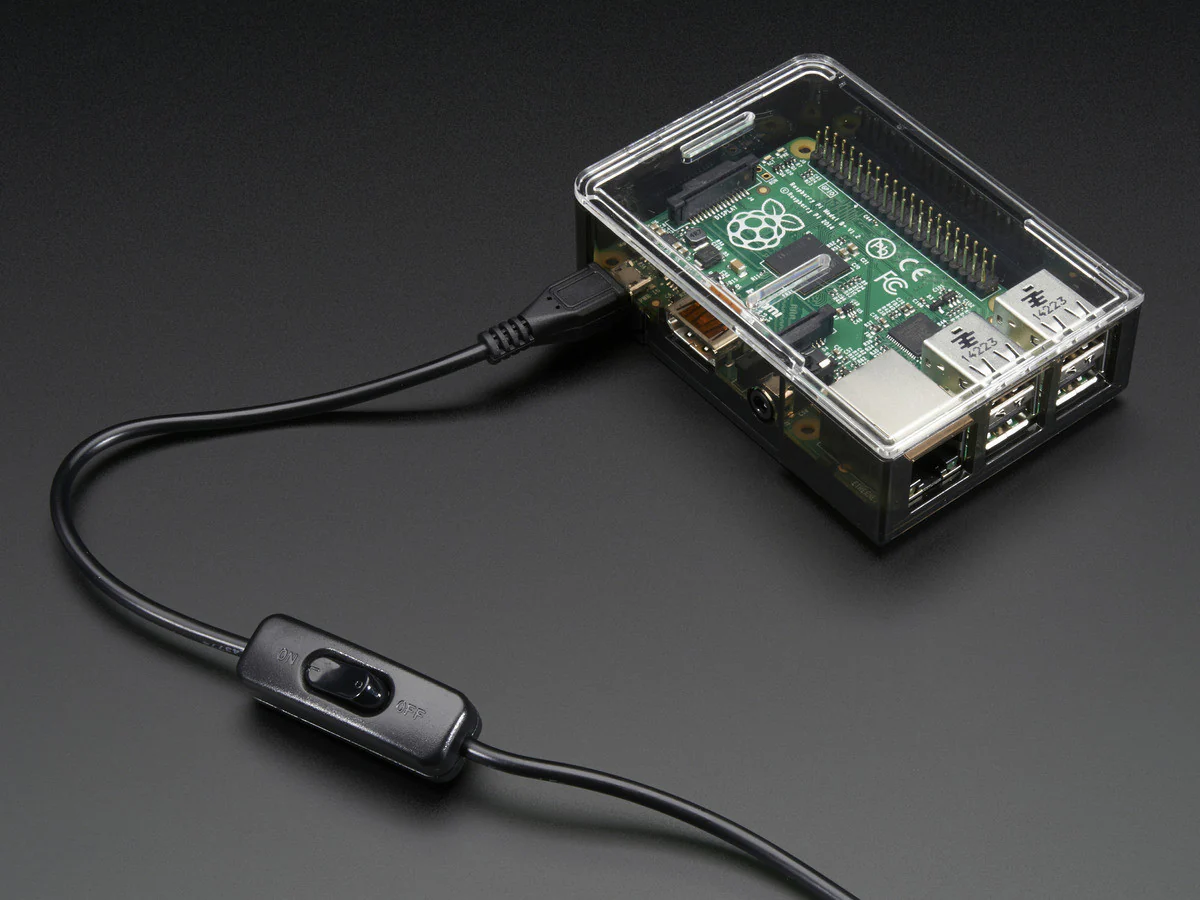 USB Cable with Switch - A/MicroB - Image 2