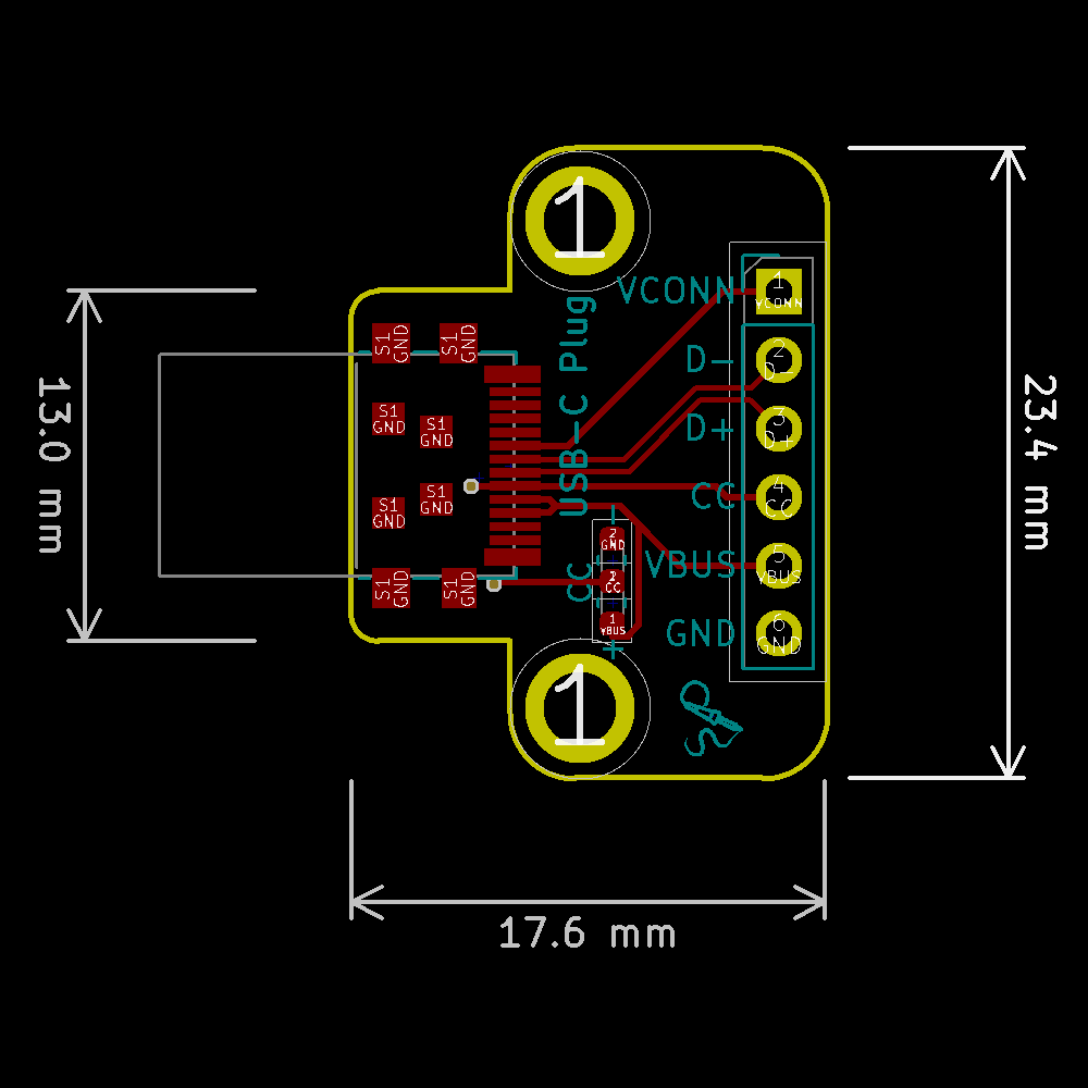 USB Type-C Plug Breakout - USB 2.0 - Image 2